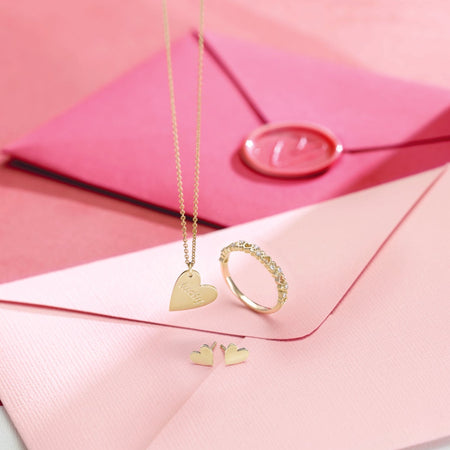 Heart Jewelry Asymmetrical Heart Stud Earrings Valentines Day Jewelry Gifts