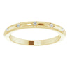 Natural Diamond Eternity Band Ring .06 CTW Solid 14K Yellow Gold 