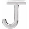Sterling Silver Single J Initial Earring 302® Fine Jewelry Storyteller by Vintage Magnality