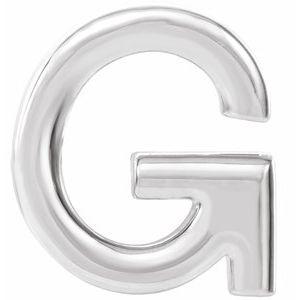 Sterling Silver Single G Initial Earring 302® Fine Jewelry Storyteller by Vintage Magnality