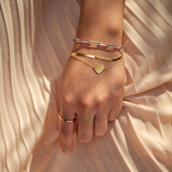 2.8 MM Flexible Herringbone Necklace Bracelet Chain Solid 14K Yellow White Gold 7" 16" 18" 20" 24"