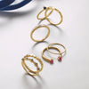 A collection of Wear Everyday 14K Gold Rings by Vintage Magnality