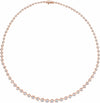 6.75 CTW Lab-Grown Diamond Graduated 16" Necklace 14K Rose Gold Ethical Sustainable Fine Jewelry Storyteller by Vintage Magnality