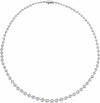 6.75 CTW Lab-Grown Diamond Graduated 16" Necklace 14K White Gold Ethical Sustainable Fine Jewelry Storyteller by Vintage Magnality