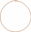 Love Line Natural or Lab-Grown Diamond Necklace 5 7/8 CTW 16" 14K Rose Gold