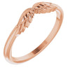 Stackable Wear Everyday Angel Wings Ring 14K Rose Gold  Storyteller by Vintage Magnality