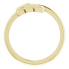 Arrow Bypass Ring in 14K Yellow Gold
