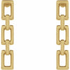 Chain Link Dreams Earrings in 14K Yellow Gold