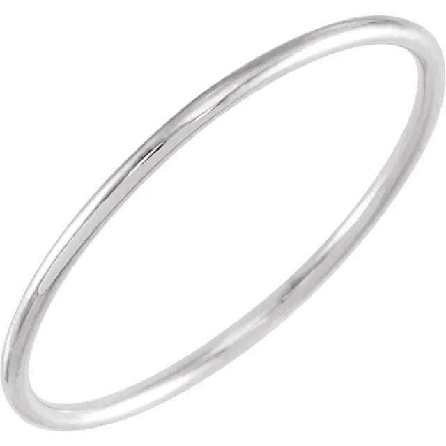Dainty Stackable Wear Everyday Ring in 14K White Gold