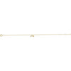 Diamond Double Dangle Cross Adjustable Bracelet 14K Yellow Gold 