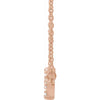 Constellation Bar Natural Diamond Necklace in 14K Rose Gold