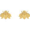 Goddess Bumblebee Stud Earrings in 14K Yellow Gold 