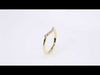Video of our Diamond Stackable Chevron Ring 14K Yellow Gold