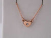 Video of Full Heart Natural Diamond 16" Necklace in Solid 14K Rose Gold