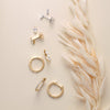 Lab-Grown Diamond Stud and Hoop Earrings in 14K Gold