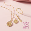 Celebrate you for March is Me Month. with a beautiful piece of solid 14K gold jewelry!