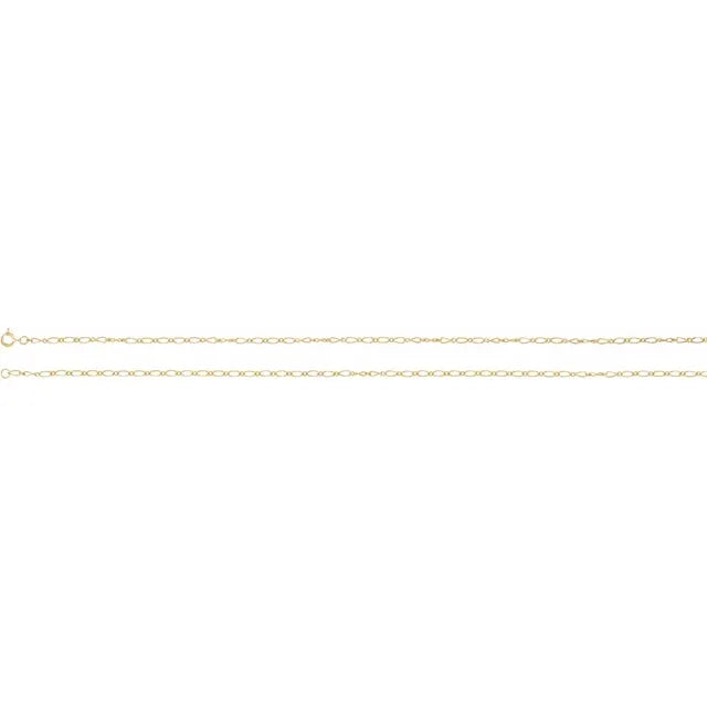 1.5 MM Figaro 14K Yellow Gold Chain Necklace 16"18" 20" or 24"