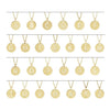 Initial Disc Necklaces Initials A-Z in 14K Yellow Gold 