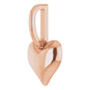 Puffy Heart Charm Pendant in 14K Rose Gold