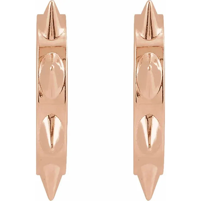 Spike Me Wear Everyday™ Hoop Earrings 14K Rose Gold