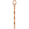 Rose gold charm '2026' year on a white background