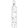 White gold pendant with year '2026' on a white background