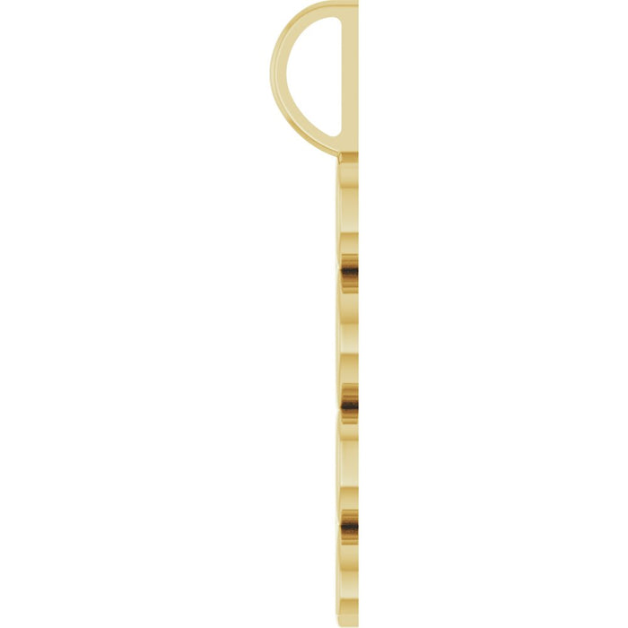 Gold pendant '2026' on a white background