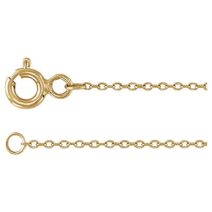 Celestial Star Solid 14K Gold Anklet