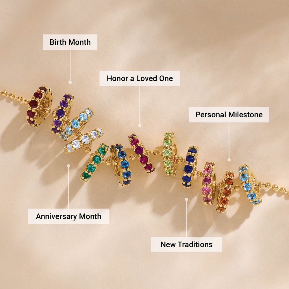 Reasons to gift gold birthstone slider charm pendants on a gold chain