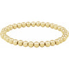 Stretchy 14K Gold Filled Bead Bracelet 5.0 MM