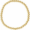 Stretchy 14K Gold Filled Bead Bracelet 4.0 MM