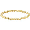 Stretchy 14K Gold Filled Bead Bracelet 4.0 MM