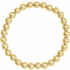 Stretchy 14K Gold Filled Bead Bracelet 6.0 MM