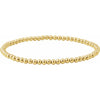 Stretchy 14K Gold Filled Bead Bracelet 3.0 MM