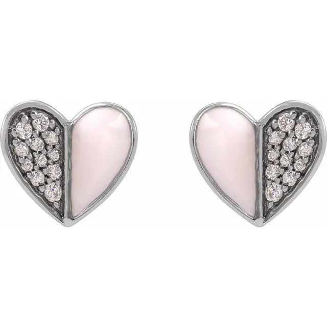Amazon.com: Pink Enamel Diamante 'Rose' Stud Earring In Gold Plating - 2cm  Diameter: Clothing, Shoes & Jewelry