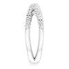 Criss Cross Natural or Lab-Grown Diamond Ring in Solid 14K White Gold 