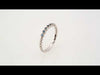 Video of our Bezel-Set Natural Aquamarine March Birthstone Stacking Ring in Solid 14K White Gold