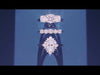Video of Glamorous Emerald Lab-Grown Diamond Stud Earrings