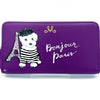 Hand Painted Yorkie in Paris Jewelry Travel Case Wallet by Oksana Sakal for Vintage Magnality