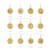 Natural Diamond Gemstone Zodiac Charm Pendant Collection 14K Yellow Gold