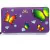Hand Painted Butterflies & Bling Chinoiserie Jewelry Travel Case Wallet by Oksana Sakal for Vintage Magnality