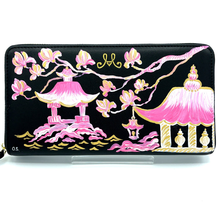 One-of-a-Kind Hand Painted Jewelry Travel Case Wallet