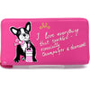 Hand Painted Frenchie & Champs Jewelry Travel Case Wallet by Oksana Sakal for Vintage Magnality