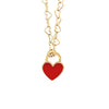 Charm shown on our Have a Heart 14K Yellow Gold Heart Linked Chain