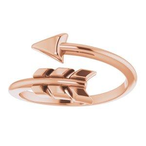 Arrow Ring 14K Rose Gold Ethical Sustainable Fine Jewelry Storyteller by Vintage Magnality