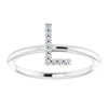 Diamond L Initial Ring Sterling Silver 302® Fine Jewelry Vintage Magnality