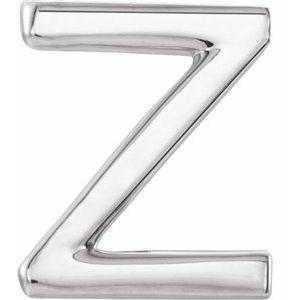 Sterling Silver Single Z Initial Earring 302® Fine Jewelry Storyteller by Vintage Magnality