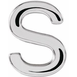 Sterling Silver Single S Initial Earring 302® Fine Jewelry Storyteller by Vintage Magnality