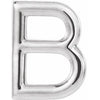 Sterling Silver Single B Initial Earring 302® Fine Jewelry Storyteller by Vintage Magnality