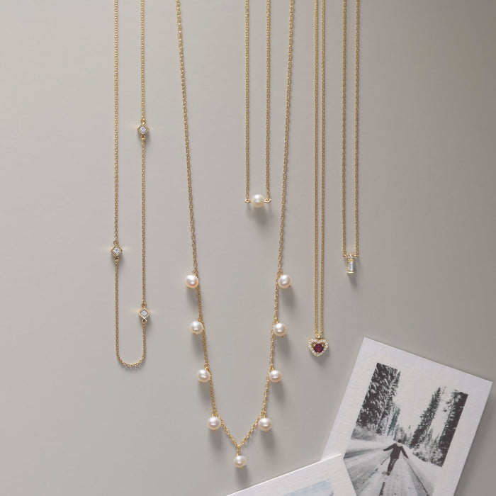 Diamond and Pearl Necklaces by Vintage Magnality